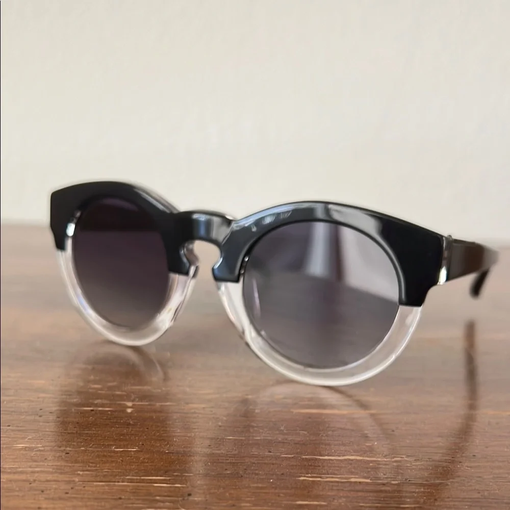 3.1 Phillip Lim Black and Clear Sunglasses